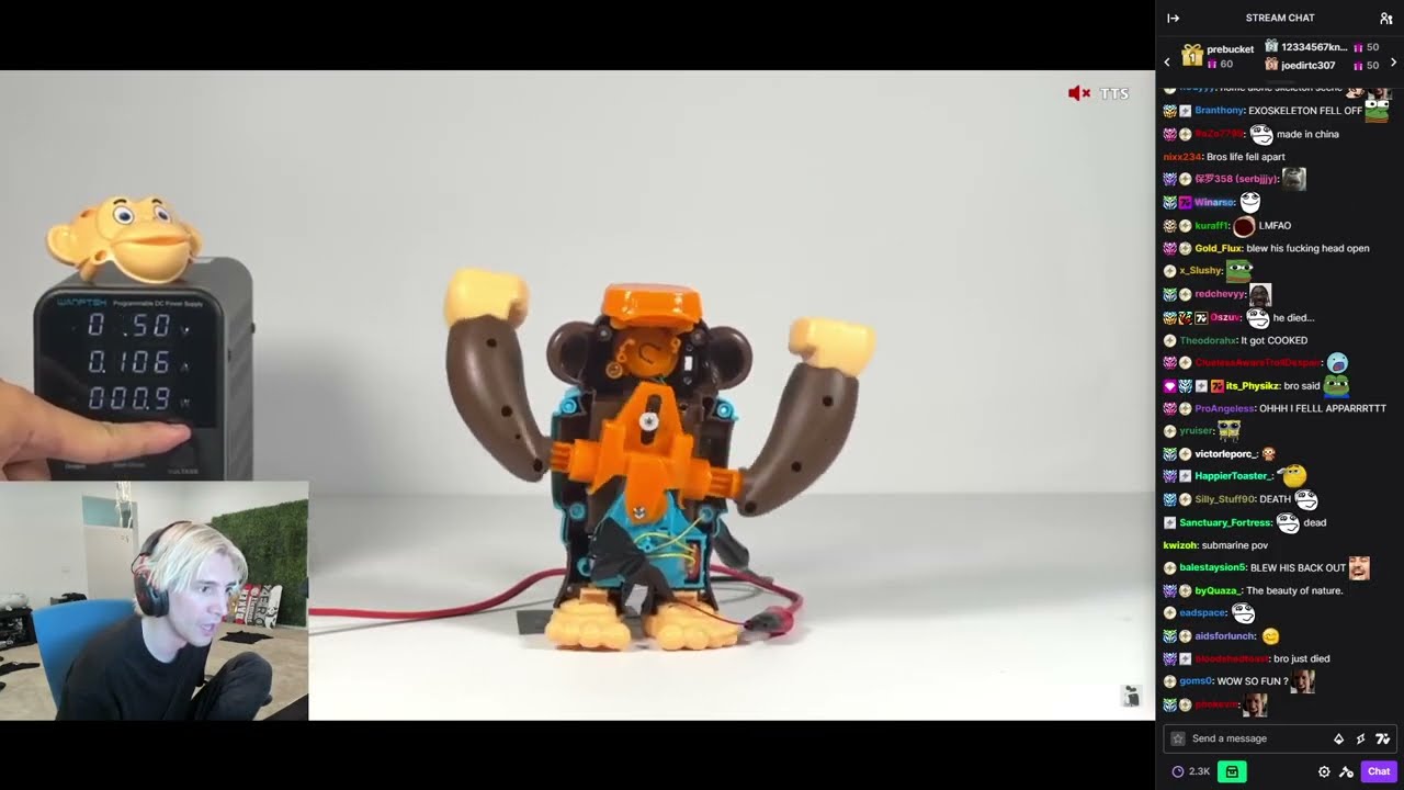 [XQC] Reacts to Monkey Toy