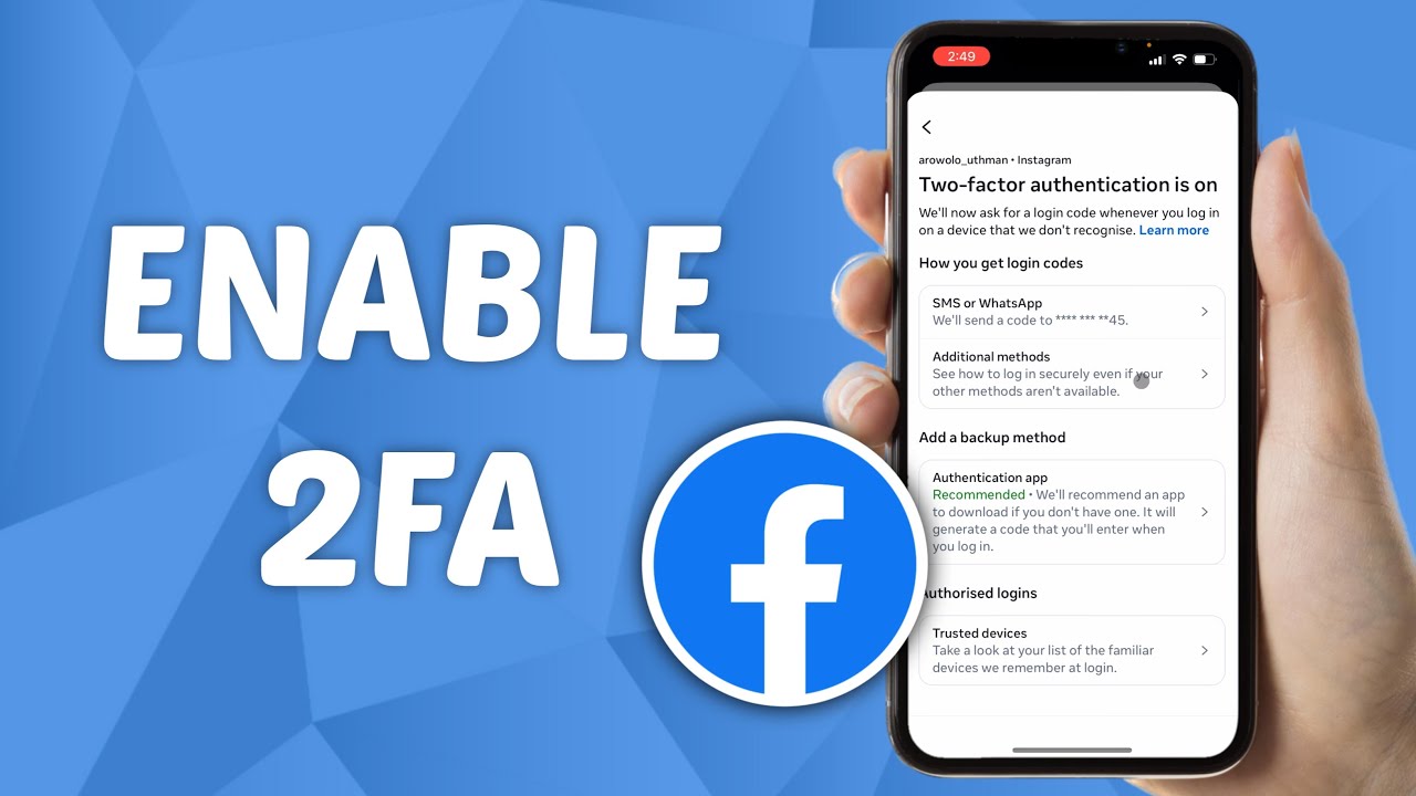 How to Enable 2FA on Facebook - YouTube