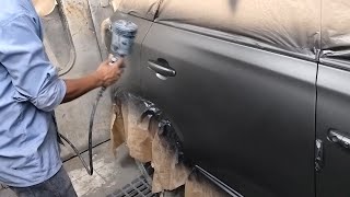 Maruti Suzuki brezza 2024 car painting video || full dent and pant