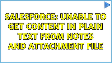 Salesforce: Unable to get content in plain text from notes and attachment file