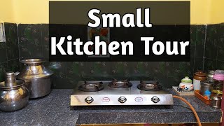 My Small Kitchen Tour In Tamil | Non modular Kitchen | Homely Mom