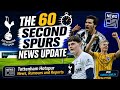 THE 60 SECOND SPURS NEWS UPDATE: £52M van Hecke Deal, £100M Sandro Tonali, £20M Will Lankshear