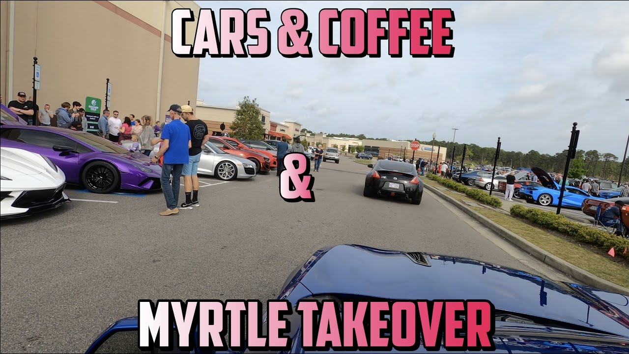 Cars & Coffee Wilmington NC 🏎️ (Mom in mini Van runs from cops)🚨 YouTube