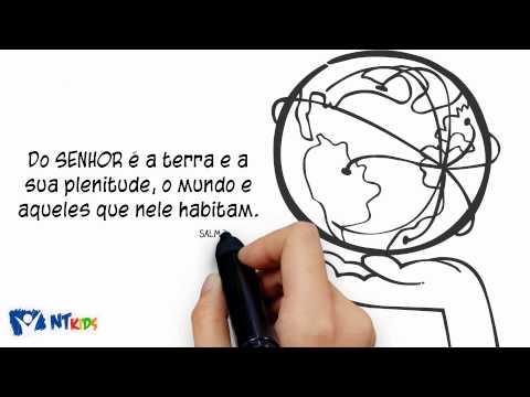 Salmo 24:1 - Bíblia Animada - NT Kids