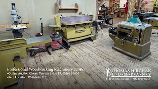 Woodworking Machinery Auction ⚙️ Powermatic, Festool & More