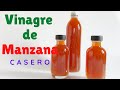 Cómo hacer VINAGRE DE MANZANA🍎🍎 CASERO/ desde cero/paso a paso