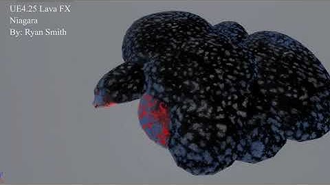 UE4.25 Niagara Lava Flow VFX