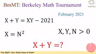 Sum & Product --- Berkeley Math Tournament 2021