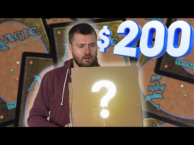 Opening A $200 Magic The Gathering Mystery Box class=