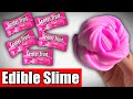 DIY EDIBLE SLIME🤤👅 How to make slime without glue or borax