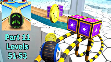 Going Balls  -  Part 11 levels 51 to 53  Gameplay Walkthrough  ARMA (iOS & Android)