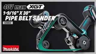 40V max XGT® 1-9/16 x 30 Pipe Belt Sander