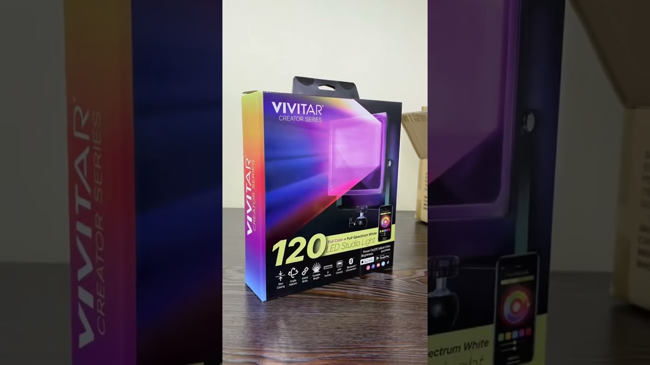 VIVITAR Full Color + full Spectrum white LED Studio Light 1