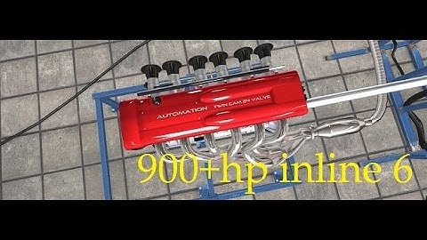 900+ hp inline 6 (automation the car tycoon game)