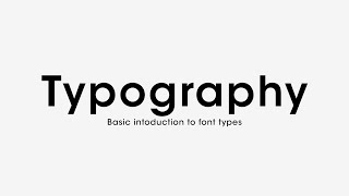 Types Of Fonts And Where To Use Them
