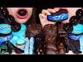 ASMR OREO ICE CREAM, BLUE CARAMEL MACARON, SODA GUMMY, GRAPE JELLY, CHOCOLATE SHOE, GUMMY BURGER