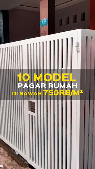 pagar rumah di bawah 750rb/m²