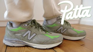 NEW BALANCE 990 V3 PATTA OLIVE REVIEW & ON FEET - WHY DIDN'T THESE SELL OUT?