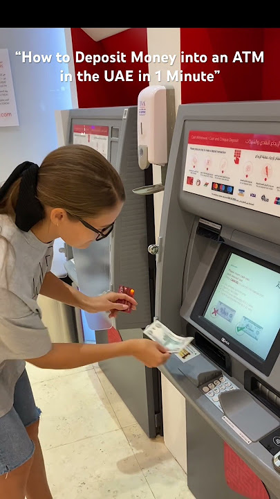 Deposit Money in ADCB ATM #abudhabi #Dirhams