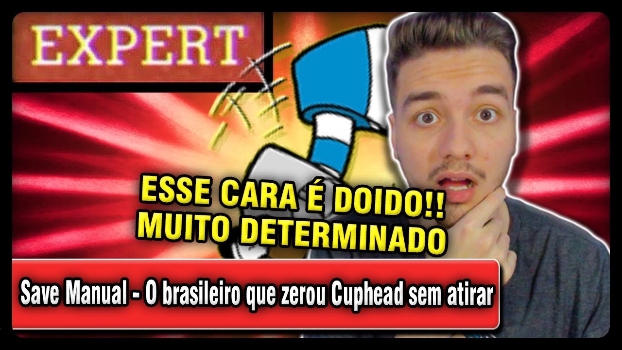 REACT │O brasileiro que zerou Cuphead sem atirar | @DillianResendeYT