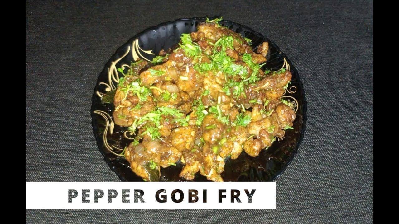 Gobi Pepper Fry! 🌶 | Restaurant Style Gobi Pepper Fry at Home | My 1st Video!  ⁨@SaeedaTahahussain
