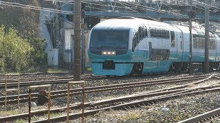 東海道本線・スーパービュー踊り子山崎跨線橋他（JR Tokaido main Line）