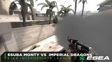 CS: GO BEAST Mode Esuba Monty Aces Imperial Dragons on de_mirage (ESEA Intermediate Match)