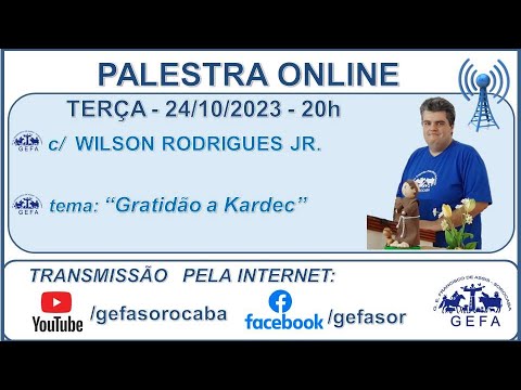Assista: Palestra Online - c/ WILSON RODRIGUES JR (24/10/2023)
