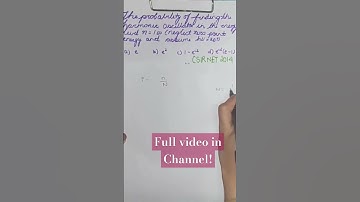 CSIR NET | CHEMICAL SCIENCE | STATISTICAL THERMODYNAMICS | PYQS.  #probability #pyqspractice #pyqs