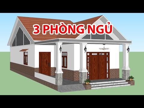 GỢI Ý MẪU NHÀ CẤP 4 CHỮ L 7x20M 3 PHÒNG NGỦ ĐẸP | KIẾN TRÚC NHÀ VIỆT
