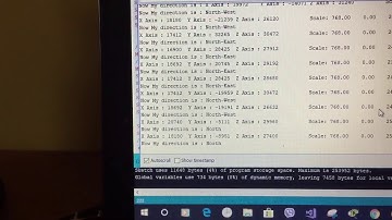 Arduino HMC5883L compass with LED matrix