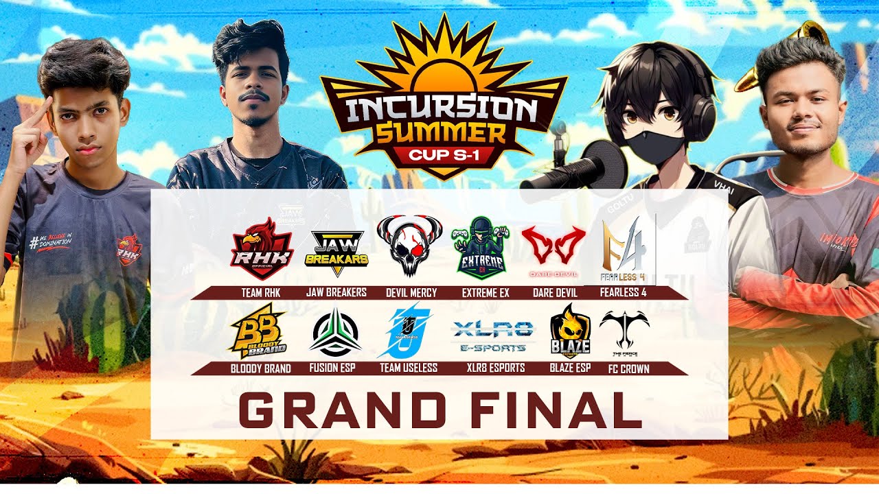 [🛑LIVE]GRAND FINAL || INCURSION SUMMER SERIES|| INCURSIONxPRODUCTION ...