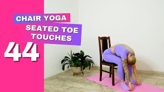 Seated Toe Touches Chair Yoga Workouts🧘🏼‍♀️🧘🏼‍♂️Chair Yoga Book Part 1 by Erin Madron💜Women, Men 💖