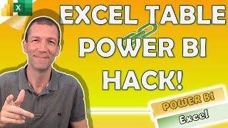 [see update in description] how to create an excel table linked to a power bi dataset