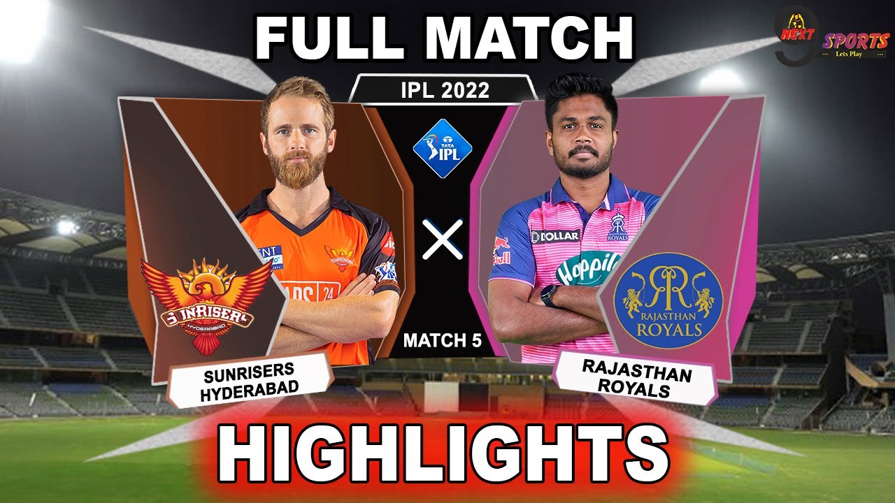 SRH vs RR 5TH MATCH HIGHLIGHTS 2022 IPL 2022 RAJASTHAN vs HYDERABAD 5TH MATCH HIGHLIGHTS #SRHvRR