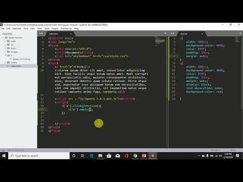 06. JQUERY Bangla Tutorial - empty, remove