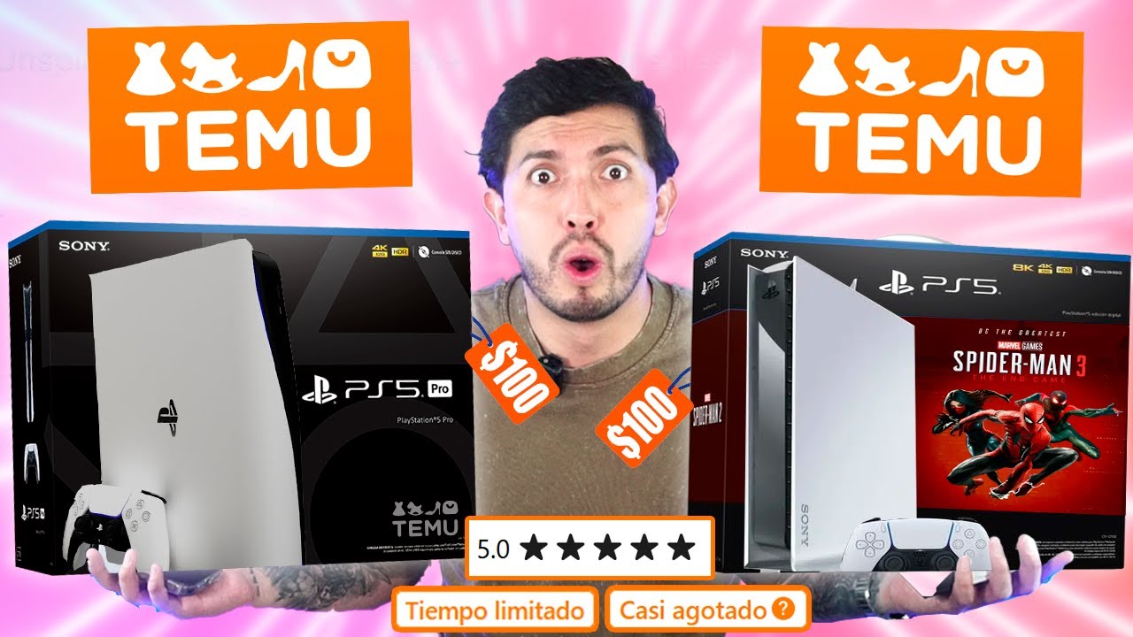 COMPRE TODAS LAS PS5 MAS BARATAS DE TEMU... ME ESTAFARON?