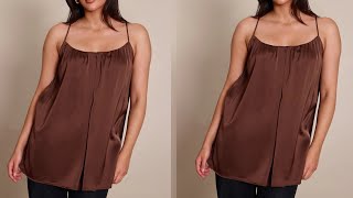 How to cut and sew a Gathered Blouse with Straps