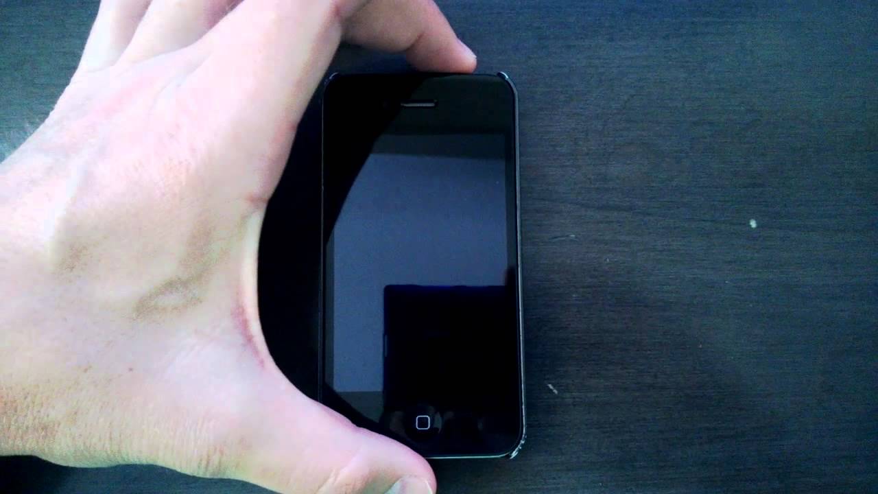 How To Power On Iphone 4 Youtube