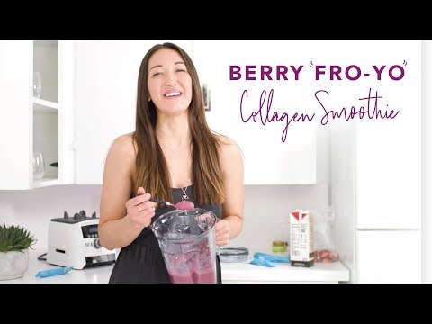 How to make a berry collagen smoothie with Candice Kumai