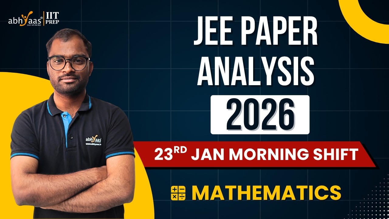 JEE 2026 Maths Paper Analysis 🔥 | 23rd Jan Morning Shift Complete ...