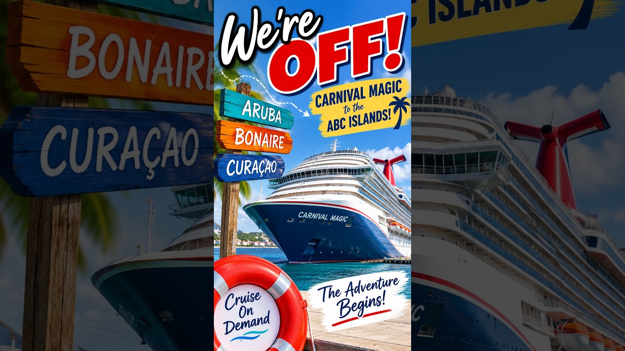 We’re OFF! 🚢 Carnival Magic to the ABC Islands!