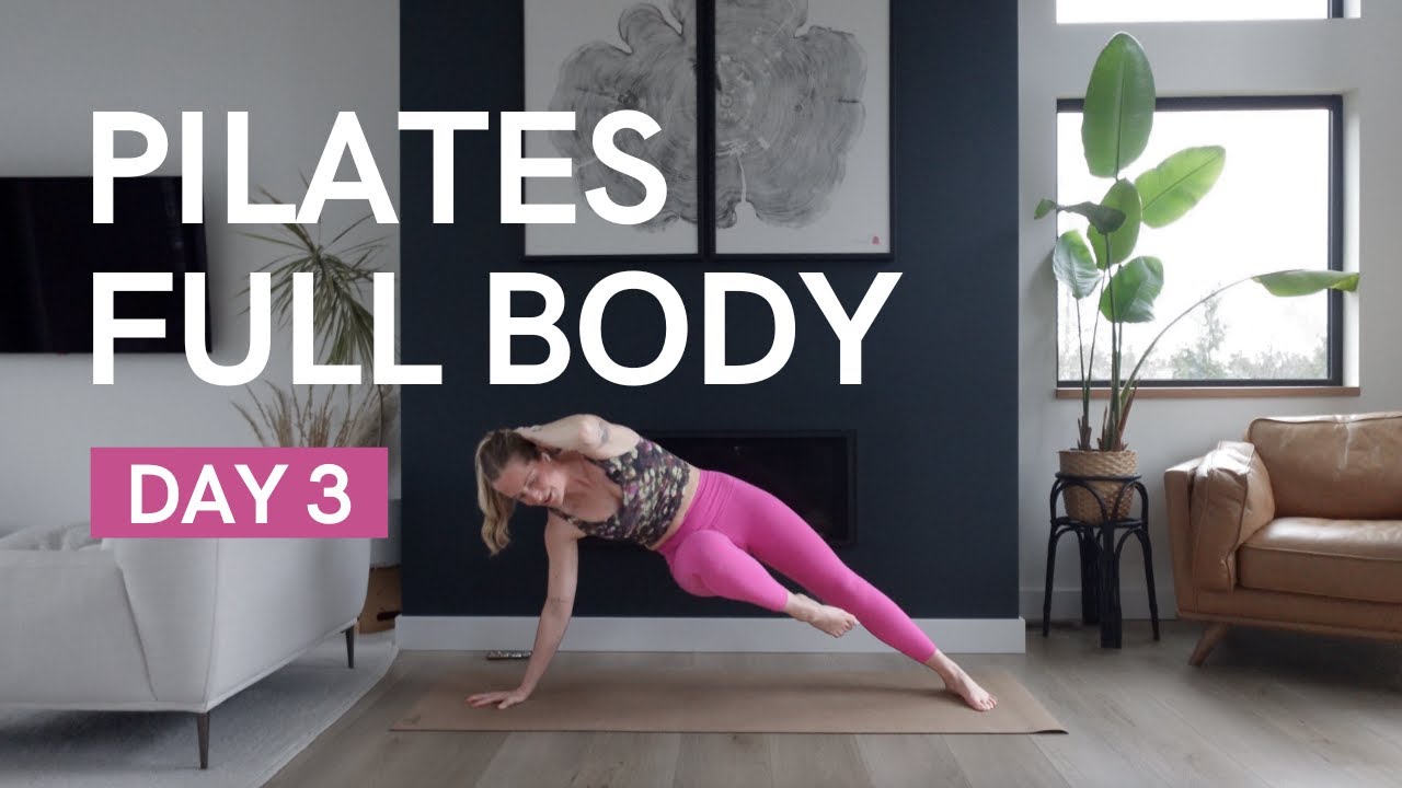 20 Min Pilates Full Body Workout + Standing Abs | 14 Day Pilates + Yoga ...