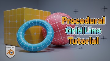 Aangepaste procedurele rasterlijntexturen maken | Blender Shader Nodes Tutorial
