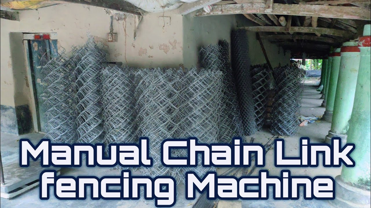 Manual Chain Link fencing Machine || Achievement life memory ...