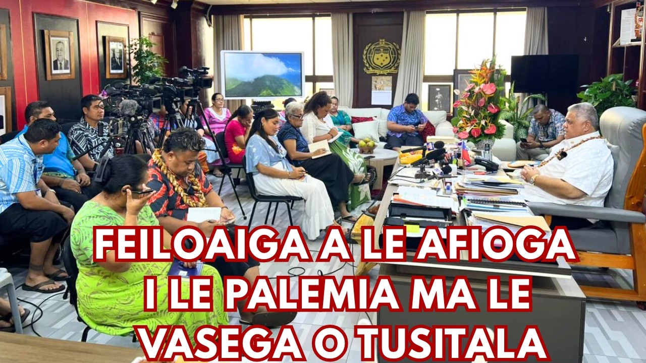 FEILOAIGA A LE AFIOGA ILE PALEMIA MA LE VASEGA O TUSITALA, ASO TOFI 26 FEPUARI 2026