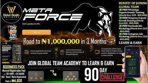 Everything you need to know about MetaForce & How to make over $2,000 in 90days #force #metaforce