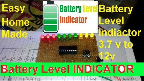 How to  make Battery Level Indicator For 4v, 6v & 12v Battery | LM3914 Battery Level Indicator | DIY