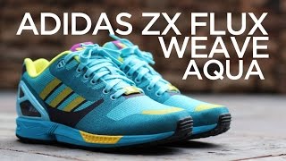adidas zx flux weave aqua