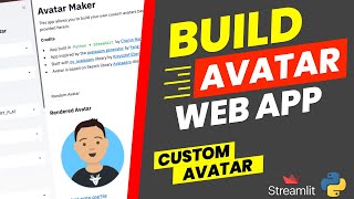 How to build an Avatar maker app in 20 minutes (Python weekend project) | Streamlit #18 screenshot 4
